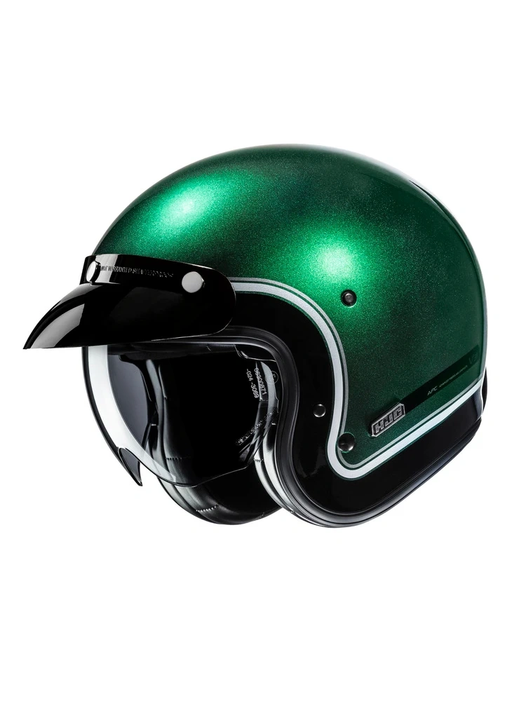 Kask otwarty HJC V31 Nova zielony