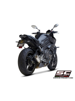Tłumik SC-Project CR-T Titanium / Carbon, z siatką na wylocie (Slip on) - Yamaha MT-10 [16-20]