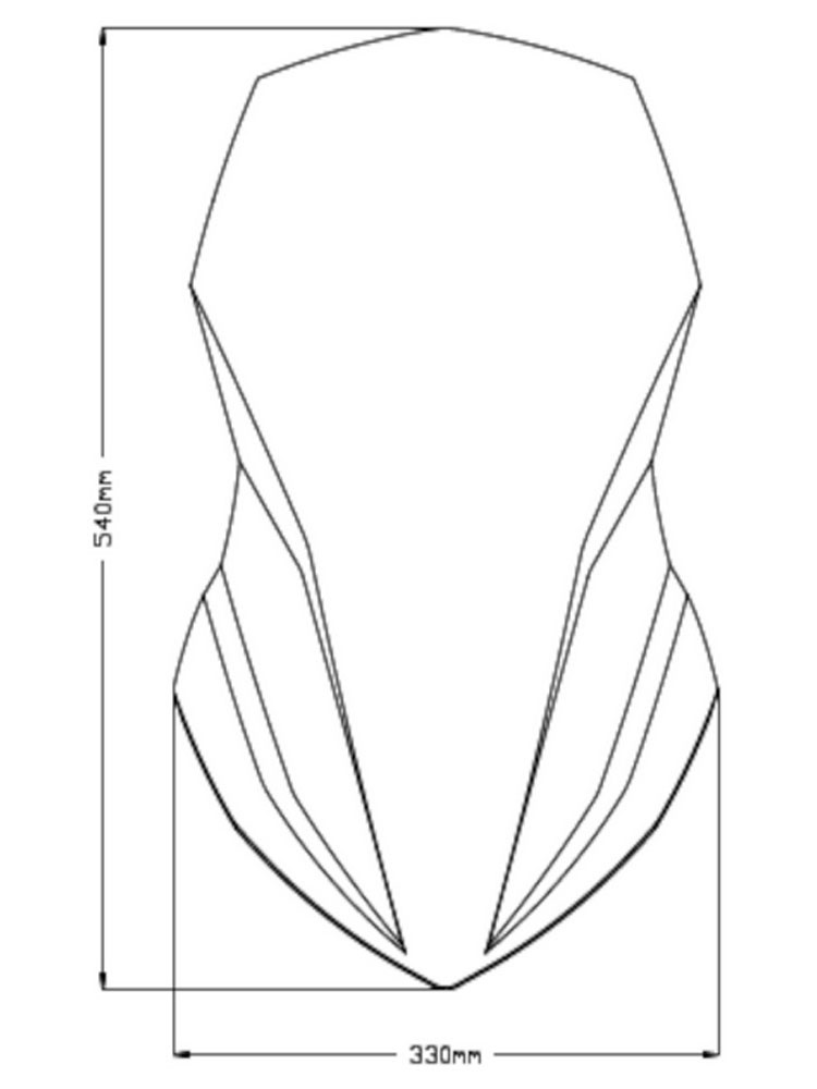 Szyba motocyklowa turystyczna PUIG Honda NC750X/DCT (21-24) przezroczysta