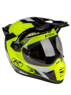 Kask integralny Klim Krios PRO Karbon czarno-fluo żółty