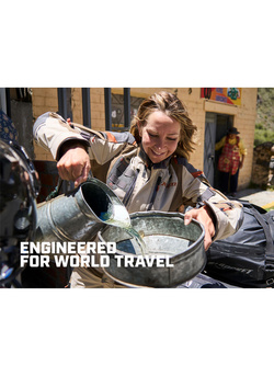 Kurtka motocyklowa damska tekstylna Klim Artemis brązowo-pomarańczowa