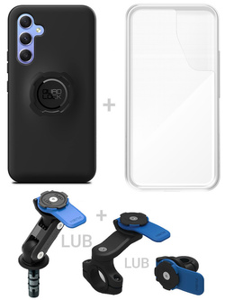Zestaw na motocykl: etui na telefon Samsung Galaxy A54 + wodoodporny pokrowiec + mocowanie Quad Lock