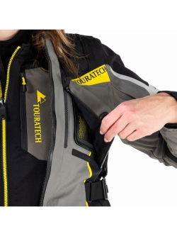 Kurtka motocyklowa damska tekstylna Touratech Companero Rambler Pro szaro-czarno-żółta