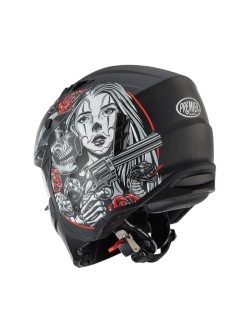 Kask szczękowy Premier Subverter DB 9 BM czarno-biało-czerwony