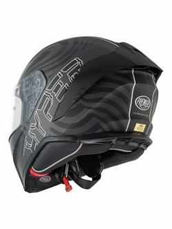 Kask integralny Premier Hyper Carbon PS 8 BM czarno-biały matowy