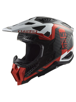Kask enduro LS2 MX703 X-Force Victory czarno-czerwono-biały