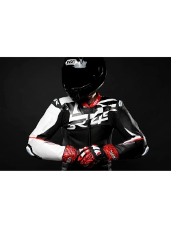 Kombinezon motocyklowy dwuczęściowy 4SR RR Pista AR czarno-czerwono-biały