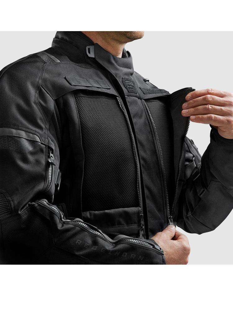 Kurtka motocyklowa tekstylna Rebelhorn Cubby V czarna