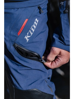 Spodnie motocyklowe tekstylne Klim Kodiak niebiesko-czerwone