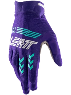 Rękawice cross Leatt Moto 2.5 X-Flow fioletowo-szaro-niebieskie