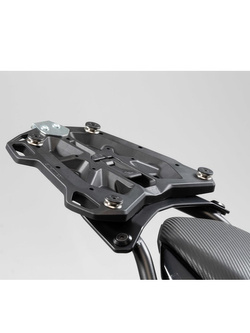 Zestaw: kufer centralny czarny TRAX ADV + stelaż Street-rack SW-Motech YAMAHA MT-07 Tracer / Tracer 700 RM30 (16-), Tracer 7 (21-)  [pojemność: 38 L]