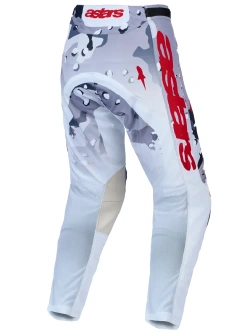 Spodnie cross Alpinestars MX Racer Air Lone biało-szaro-czerwone