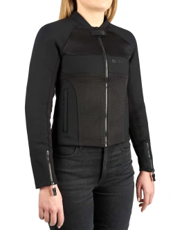 Kurtka motocyklowa damska tekstylna Pando Moto Stealth czarna