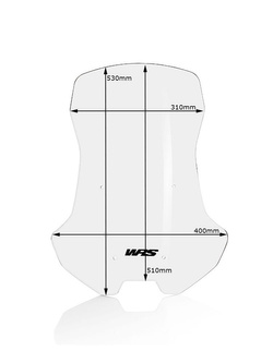 Szyba do skutera WRS Intermedio Honda X-ADV 750 (17-20) przezroczysta