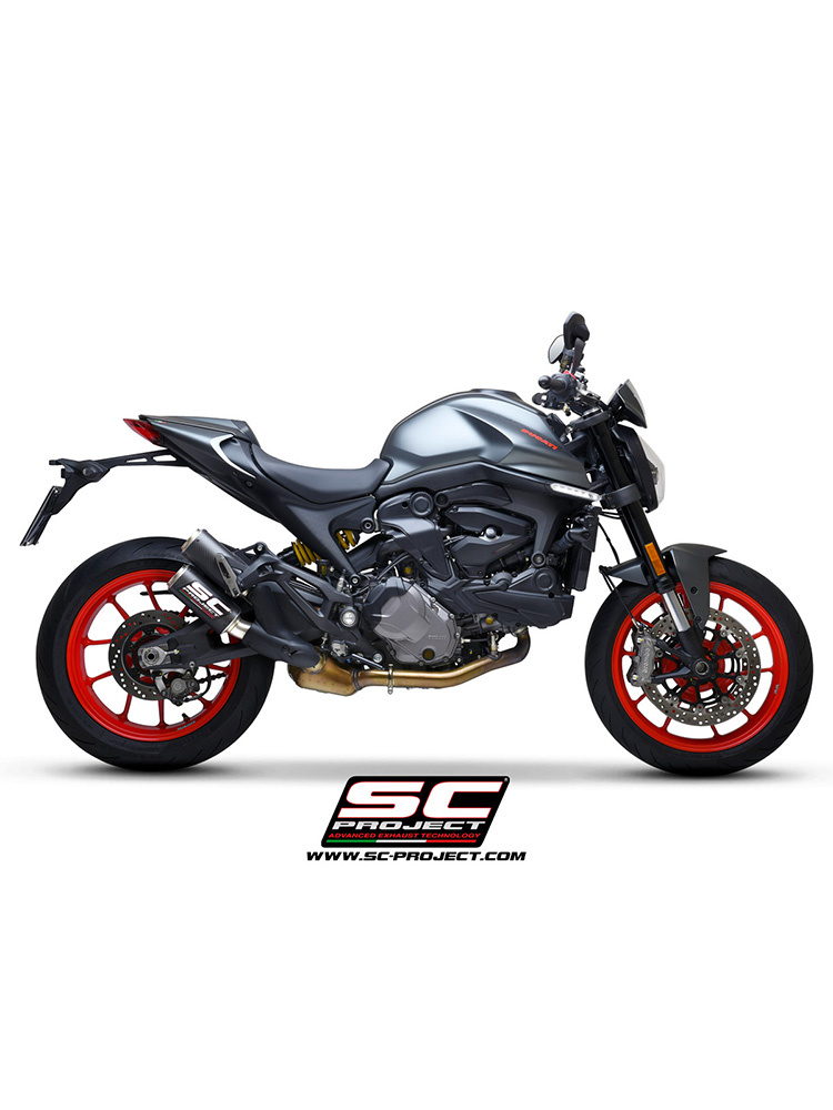 Tłumik motocyklowy podwójny SC-Project CR-T Ducati Monster 937 (21-24) carbon
