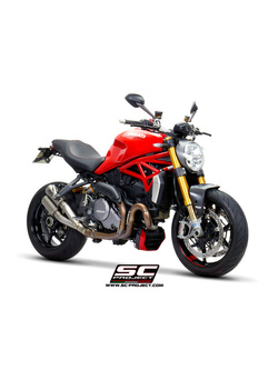 Podwójny tłumik SC-Project Twin CR-T Carbon / Titanium (Slip on) - Ducati Monster 1200 / S / R [17-21]