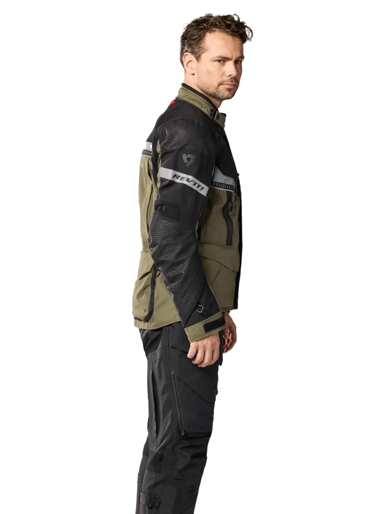 Kurtka motocyklowa tekstylna REV'IT! Dominator 3 GTX czarno-zielona