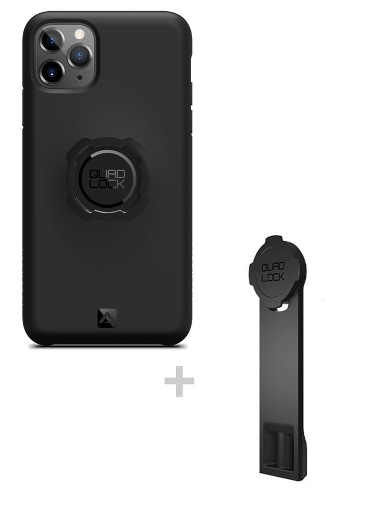 Zestaw: etui na telefon iPhone 11 Pro Max + adapter do statywu Quad Lock
