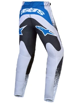 Spodnie cross dziecięce Alpinestars MX Fluid Drag czarno-szaro-niebieskie