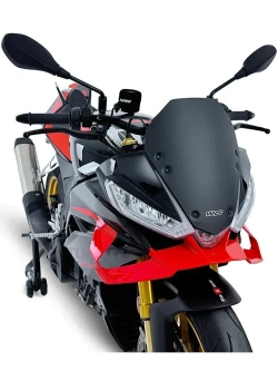 Szyba motocyklowa WRS Sport Aprilia Tuono V4 1100 (25-) czarna matowa