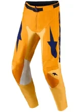 Spodnie cross Alpinestars MX Racer Amber pomarańczowo-złoto-niebieskie