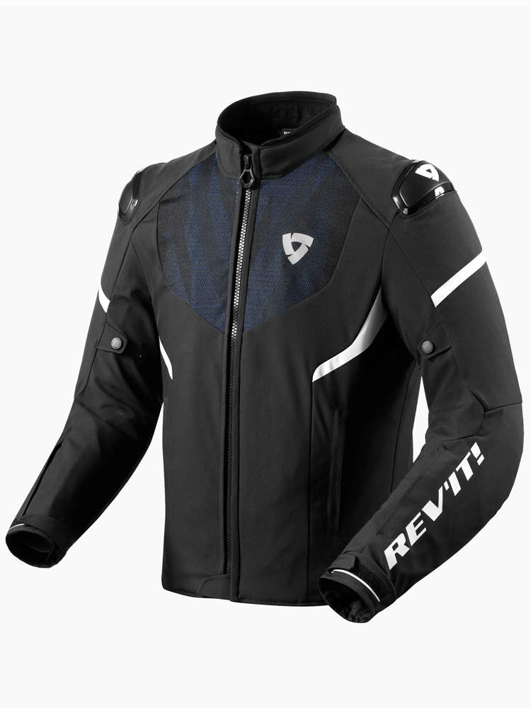 Kurtka motocyklowa tekstylna REV’IT! Hyperspeed 2 H2O czarno-niebieska