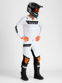 Bluza enduro Thor Sportmode Rogue biało-pomarańczowa