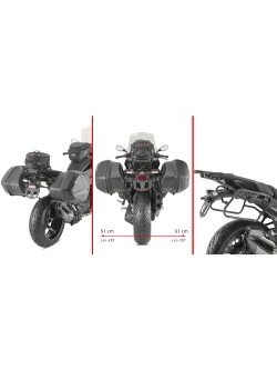 Stelaż kufrów bocznych Monokey Side GIVI V35, V37 BMW R 1300 RS (25-)