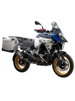 Zestaw: kufry boczne srebrne "And-S" Zega Pro + stelaże czarne Touratech BMW R 1300 GS Adventure (24-) [poj.: 38+38l]