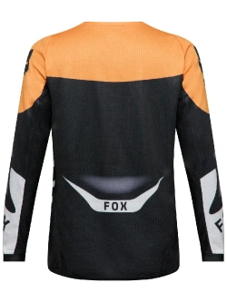 Bluza enduro dziecięca Fox 180 Noble czarno-biało-pomarańczowa