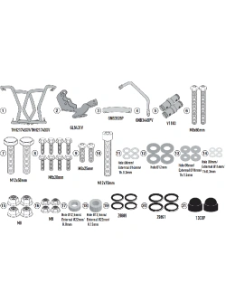 Gmole górne Kappa Yamaha Tenere 700 (25-) czarne