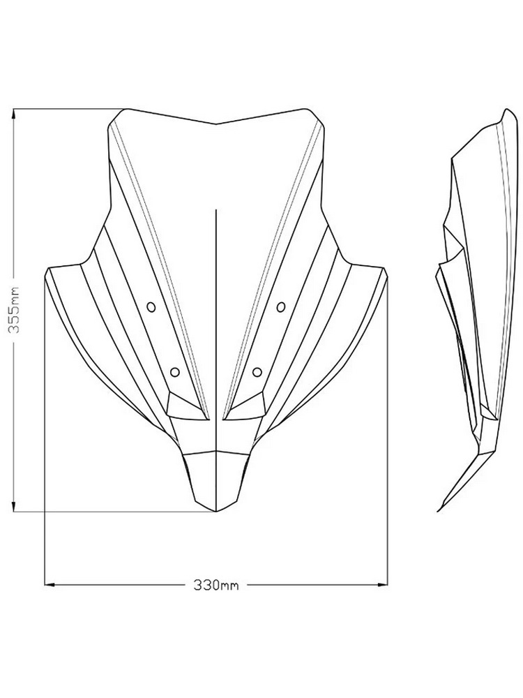 Owiewka motocyklowa sportowa PUIG Naked New Generation Yamaha MT-10/ SP (22-) mocno przyciemniana