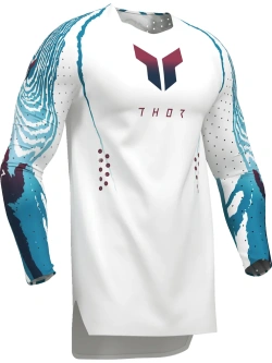 Bluza enduro Thor Sportmode Damascus biało-niebieska