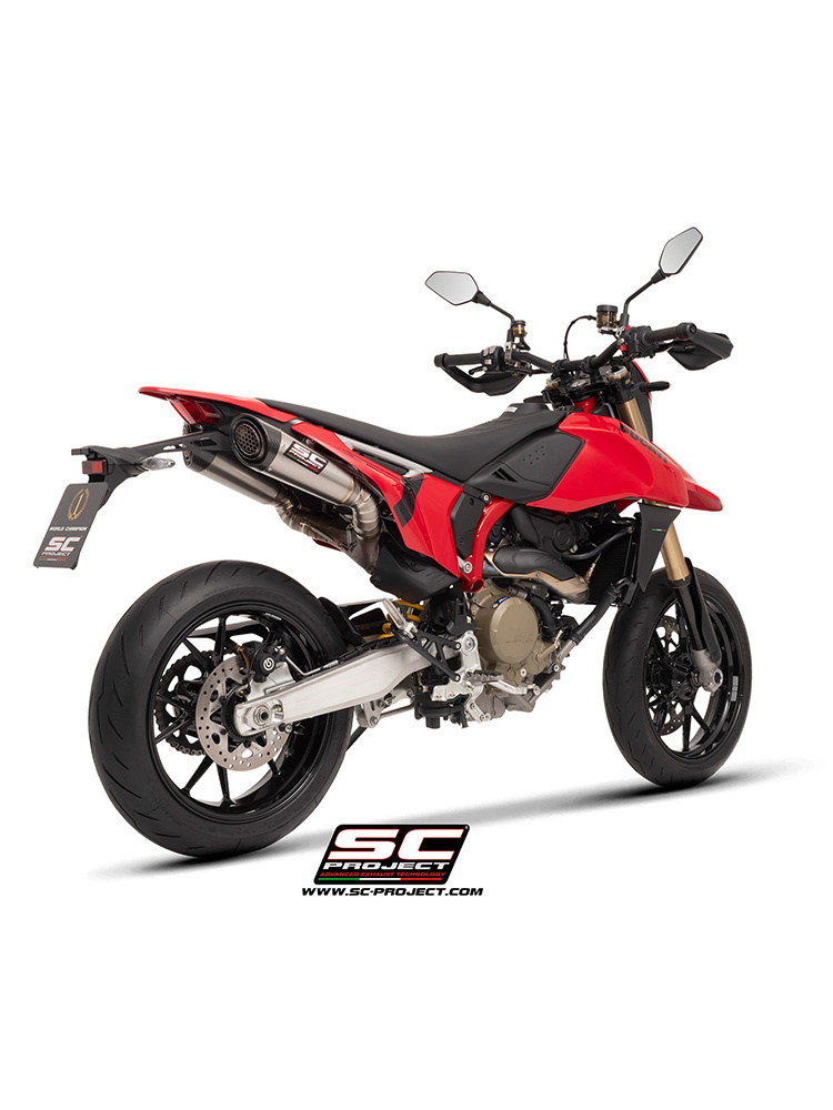 Tłumik motocyklowy podwójny SC-Project S1 Ducati Hypermotard 698 Mono/RVE (24-) tytan