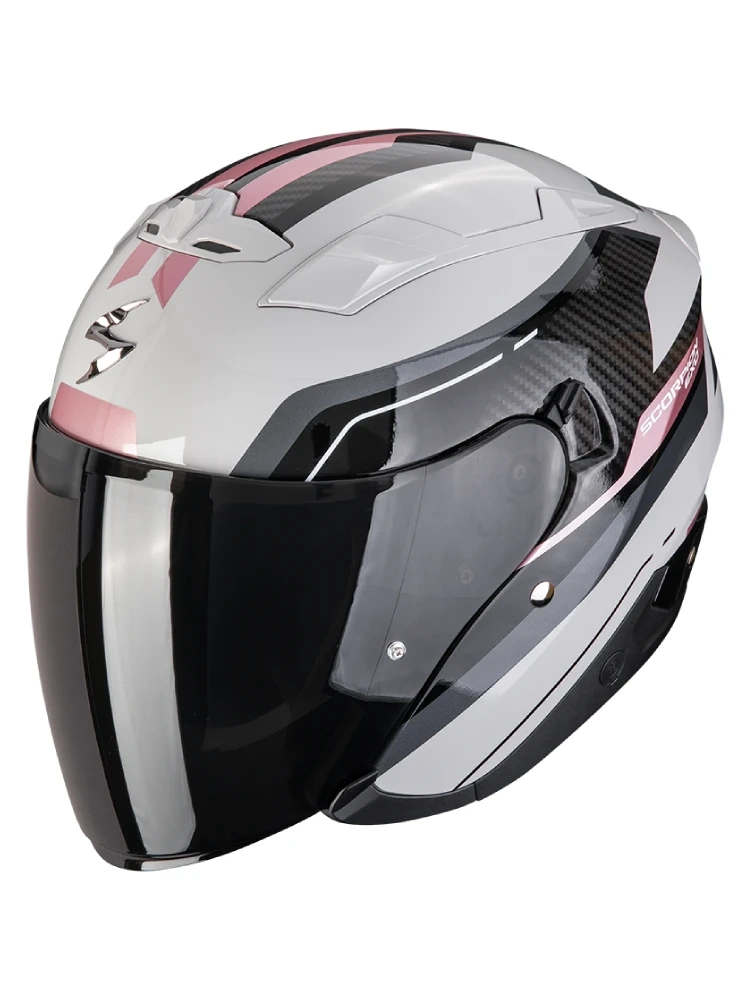 Kask otwarty Scorpion Exo-230 Hipe szaro-różowy