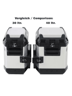 Kufer Hepco&Becker Xplorer 40 srebrny - kufer boczny lewy [pojemność: 40 L]