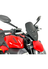 Szyba motocyklowa WRS Sport Ducati Diavel V4 (23-24) czarna matowa