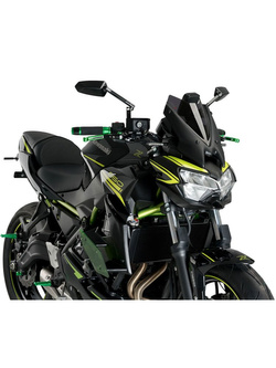 Boczne spoilery dociskowe Puig Kawasaki Z650 (20-) zielone