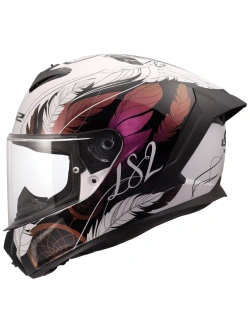 Kask integralny LS2 FF820 Rapid III Boho czarno-biało-fioletowy