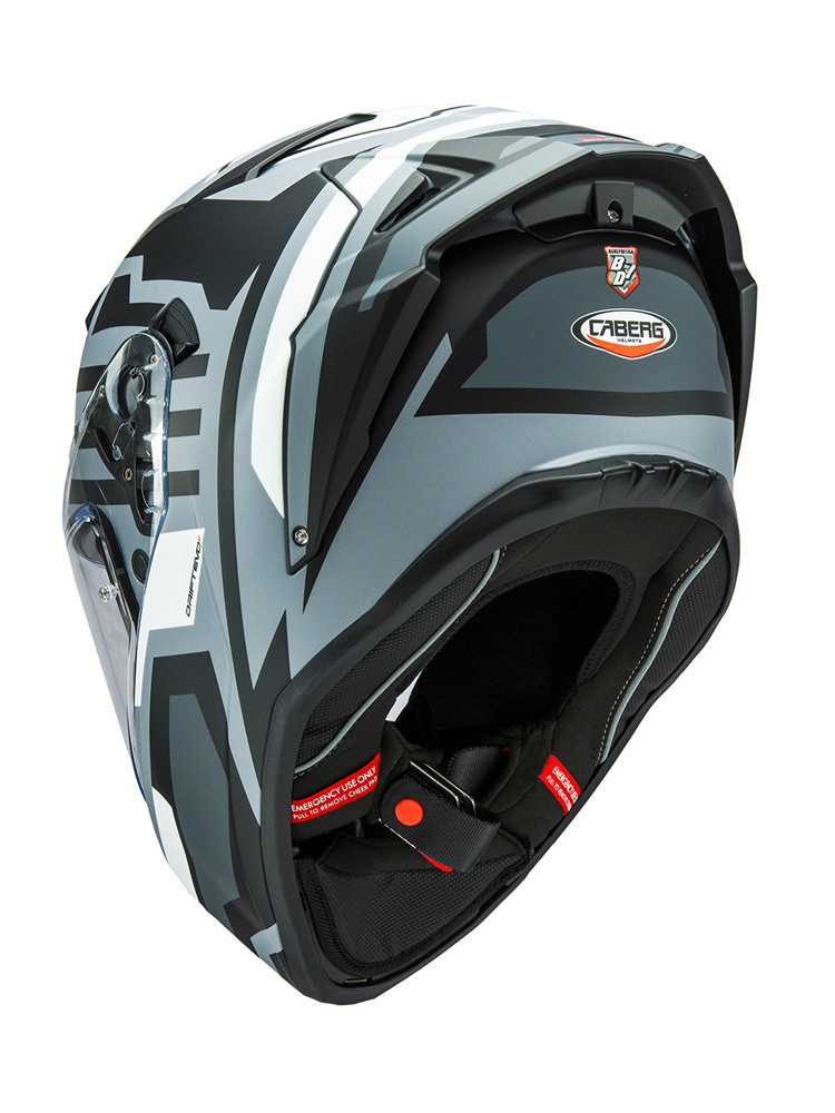 Kask integralny Caberg Drift Evo II Horizon czarno-szaro-biały