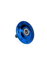 Osłona wspornika wydechu motocyklowego GILLES aluminiowa niebieska