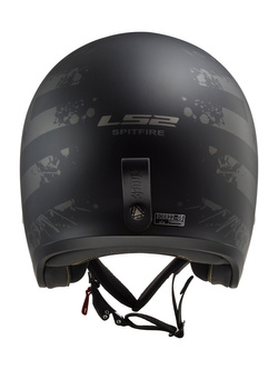 Kask otwarty LS2 OF599 Spitfire II Flag czarny matowy
