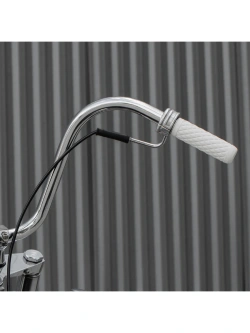 Manetki motocyklowe Biltwell Troker TPV do kierownic o średnicy 22 [mm] białe