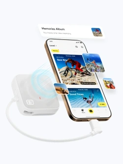 Czytnik kart z etui do przechowywania Insta360 2in1 biały