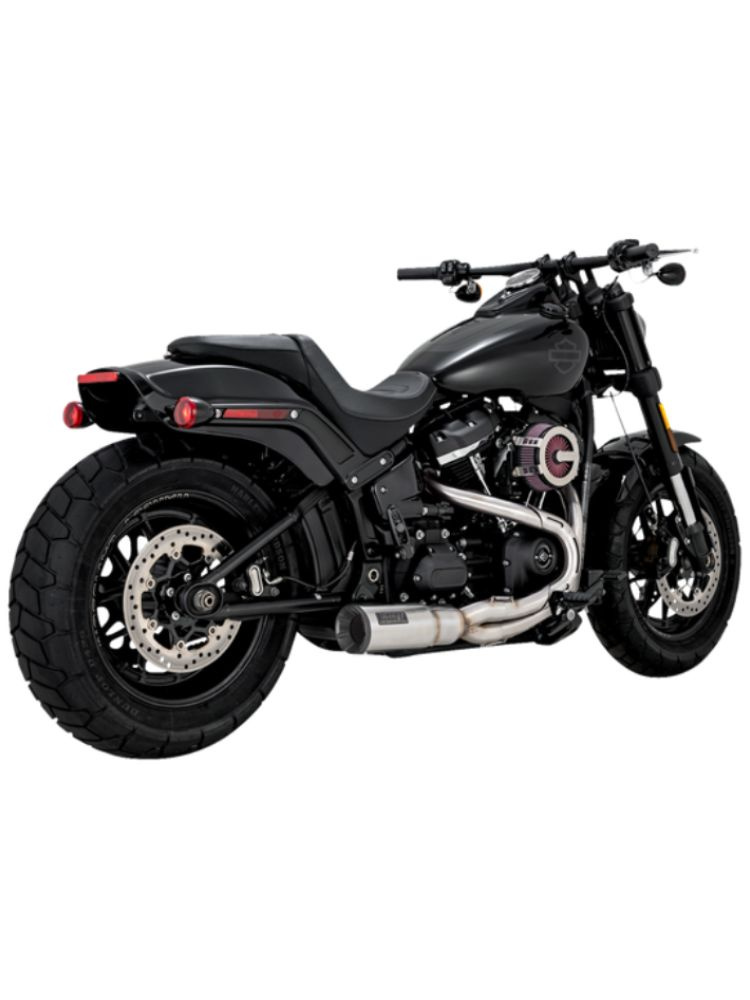 Pełny układ wydechowy Vance & Hines Hi-Output do wybranych modeli Harleya Davidsona Szczotkowana Stal