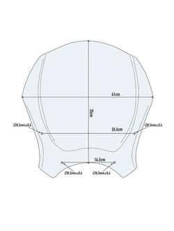 Szyba motocyklowa GIVI 140A do Royal Enfield Scram 411 (22-24) przezroczysta [mocowanie w zestawie]