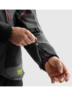 Kurtka motocyklowa tekstylna Rebelhorn Hardy 3.0 czarno-szaro-czerwona