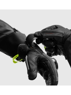 Rękawice motocyklowe Rebelhorn Defender czarno-szare-fluo