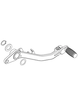 Dźwignia hamulca PUIG Honda CB750 Hornet (23-)/E-Clutch (26-) niebieska