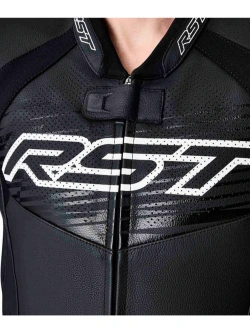 Kurtka motocyklowa skórzana RST Trac Evo D3O czarno-biała